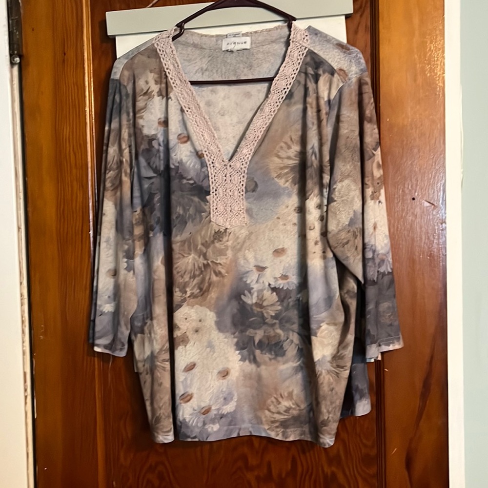 Avenue sheer daisy top size 22/24